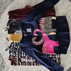 6pk NWT Old Navy size 5T L/S crewneck tees